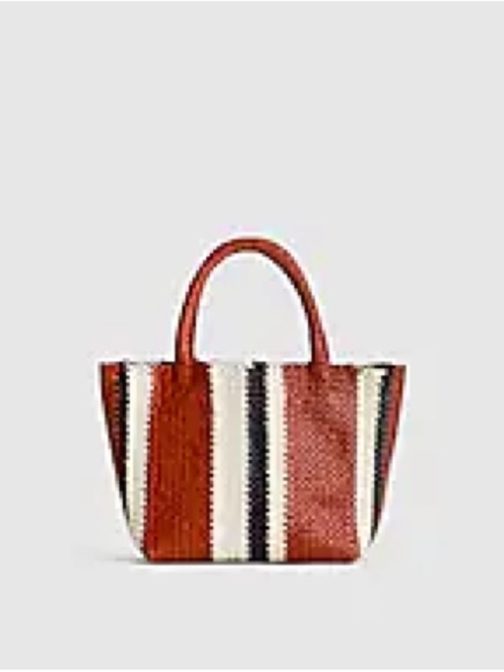 Madewell Leather Hand Woven Mini Tote Bag Purse
New NWT